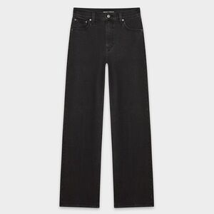 Denim Forum Size 27 The Arlo Hi-Rise Straight Jean - Black